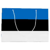 Estnische Flagge Große Geschenktüte (Rückseite)