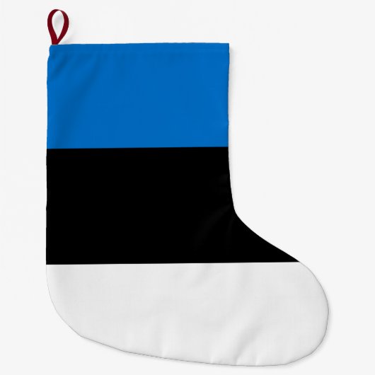 Estnische Flagge Großer Weihnachtsstrumpf (Vorderseite)
