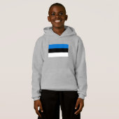 Estnische Flagge Hoodie (Vorne ganz)