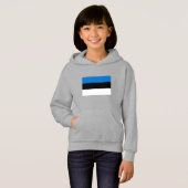 Estnische Flagge Hoodie (Vorne ganz)