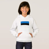 Estnische Flagge Hoodie (Vorne ganz)