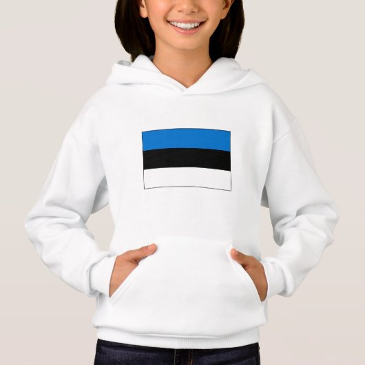 Estnische Flagge Hoodie (Vorderseite)
