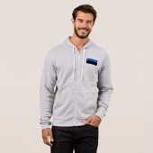 Estnische Flagge Hoodie (Vorne ganz)