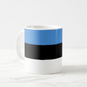 Estnische Flagge Kaffeetasse (Vorderseite Links)
