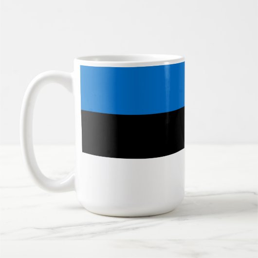 Estnische Flagge Kaffeetasse (Links)