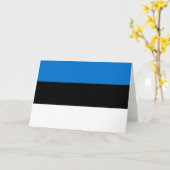 Estnische Flagge Karte (Gelbe Blume)