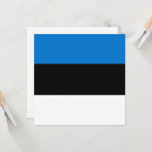 Estnische Flagge Karte (Vorderseite/Rückseite Beispiel)