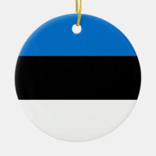 Estnische Flagge Keramik Ornament