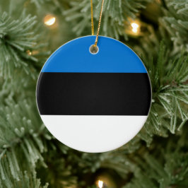 Estnische Flagge Keramik Ornament