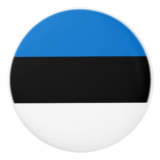 Estnische Flagge Keramikknauf (Vorderseite)