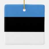 Estnische Flagge Keramikornament (Rückseite)
