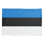 Estnische Flagge Kissenbezug (Rückseite)