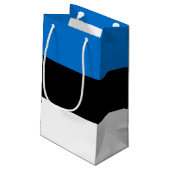 Estnische Flagge Kleine Geschenktüte (Rückseite Schrägansicht)