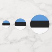 Estnische Flagge Konfetti (Rückseiten)
