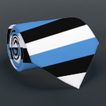 Estnische Flagge Krawatte<br><div class="desc">Farbe der Flagge Estlands: schwarz,  blau,  weiß</div>