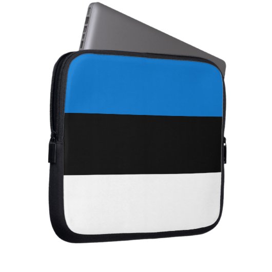 Estnische Flagge Laptop-Sieb Laptopschutzhülle (Vorne Rechts)
