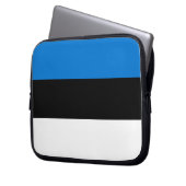 Estnische Flagge Laptop-Sieb Laptopschutzhülle (Vorderseite Links)