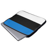 Estnische Flagge Laptopschutzhülle (Vorne Knopf)