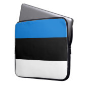 Estnische Flagge Laptopschutzhülle (Vorderseite Links)