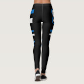 Estnische Flagge Leggings (Rückseite)