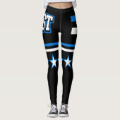 Estnische Flagge Leggings (Vorderseite)