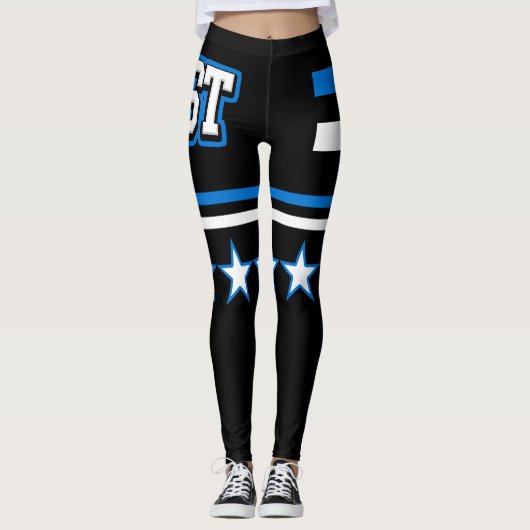 Estnische Flagge Leggings (Vorderseite)