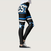 Estnische Flagge Leggings (Rechts)