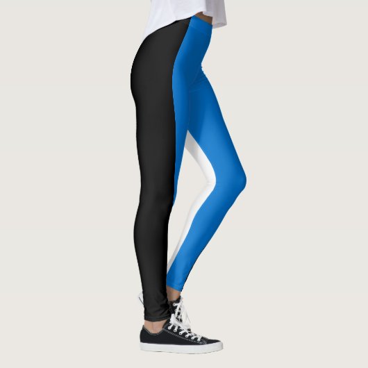 Estnische Flagge Leggings (Rechts)