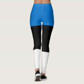 Estnische Flagge Leggings (Rückseite)