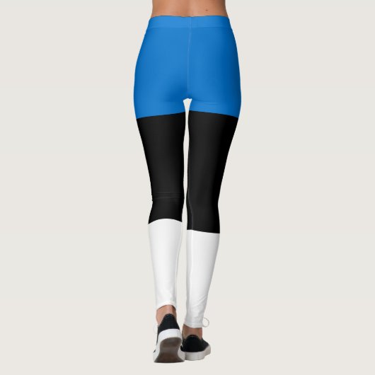 Estnische Flagge Leggings (Rückseite)