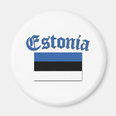Estnische Flagge Magnet (Vorne)