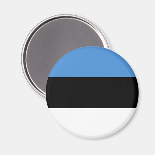 Estnische Flagge Magnet (Vorderseite/Rückseite)