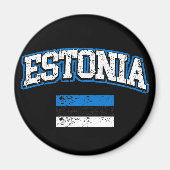 Estnische Flagge Magnet (Vorne)