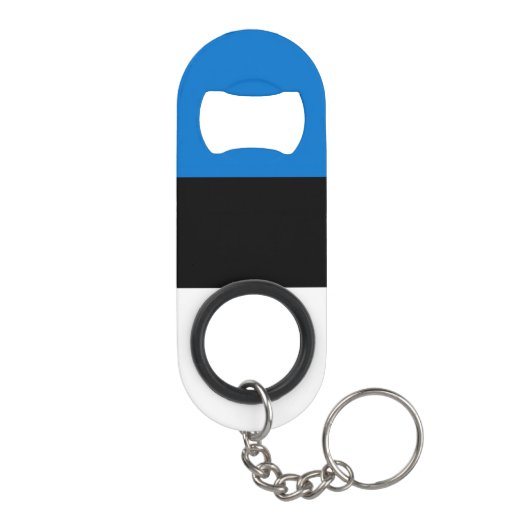 Estnische Flagge Mini Flaschenöffner (Rückseite)