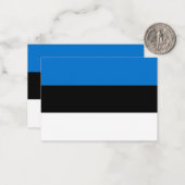 Estnische Flagge Mitteilungskarte (Vorderseite/Rückseite Beispiel)