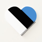 Estnische Flagge Notizblock (Rückseite)