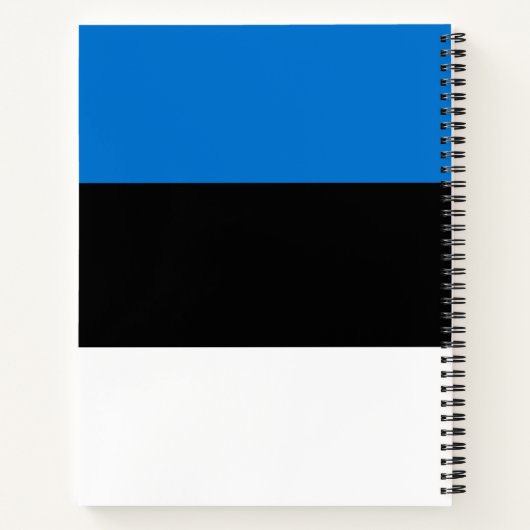 Estnische Flagge Notizblock (Rückseite)