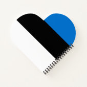 Estnische Flagge Notizblock (Rückseite)