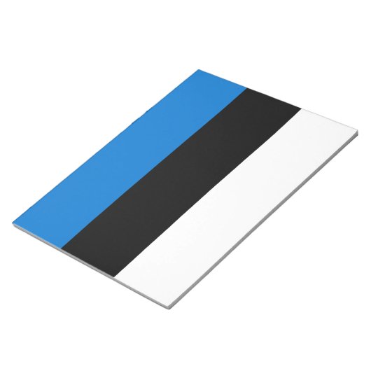 Estnische Flagge Notizblock (angewinkelt)