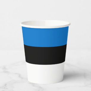 Estnische Flagge Pappbecher