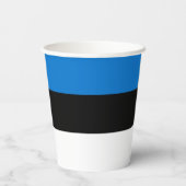 Estnische Flagge Pappbecher (Rückseite)
