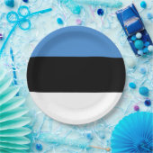 Estnische Flagge Pappteller (Party)