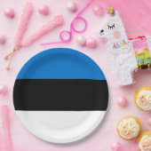 Estnische Flagge Pappteller (Party)