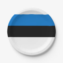 Estnische Flagge Pappteller