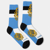 Estnische Flagge Patriotisch, Nachhaltig Estland Socken (Rechts)