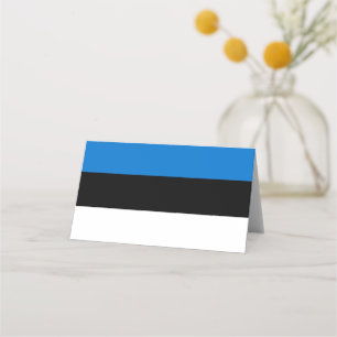 Estnische Flagge Platzkarte