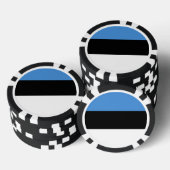 Estnische Flagge Pokerchips (Stapel)