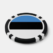 Estnische Flagge Pokerchips (Einzeln)