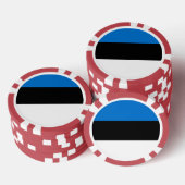 Estnische Flagge Pokerchips (Stapel)