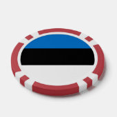 Estnische Flagge Pokerchips (Einzeln)